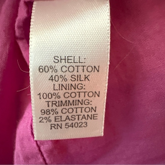 Banana Republic Trina Turk Purple Mod 60's Dress Size 0 Cotton Silk XSmall Lined - Picture 11 of 12